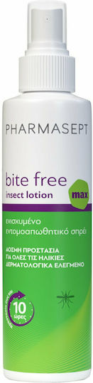 PHARMASEPT - Bite Free Insect Max Lotion Spray Εντομοαπωθητική Λοσιόν 100ml