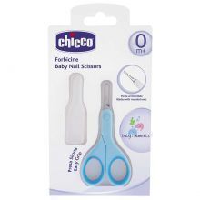 CHICCO - Baby Nail Scissors Ψαλιδάκι Ασφαλείας με Θήκη Σιέλ 1 Τεμάχιο