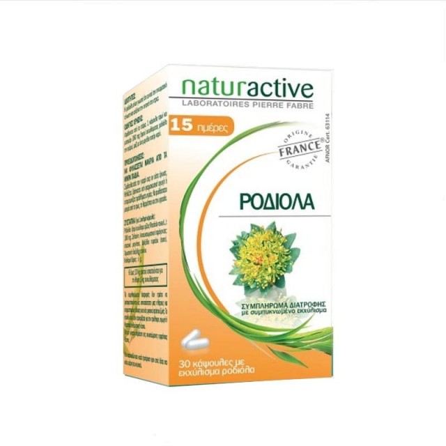 NATURACTIVE - Ροδιόλα Φυτικό Συμπλήρωμα Διατροφής που Συμβάλει στην Τόνωση της Πνευματικής Ενέργειας 30caps