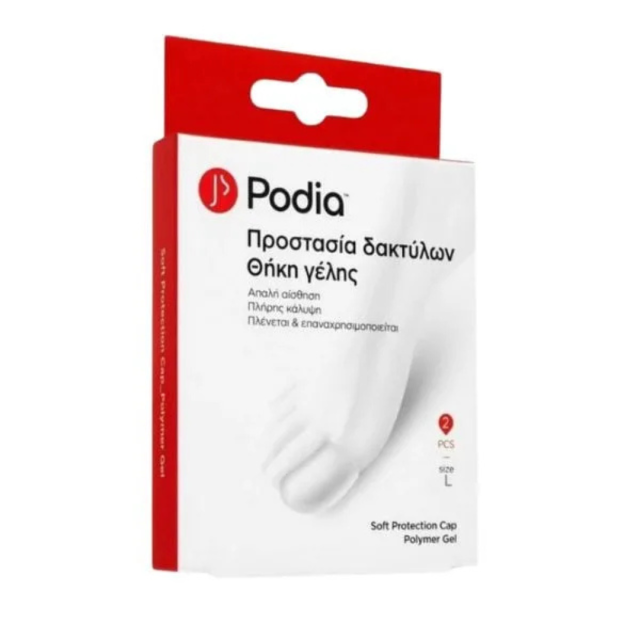 PODIA - Protection Cap Θήκη Γέλης για Προστασία Δακτύλων Large 2τμχ