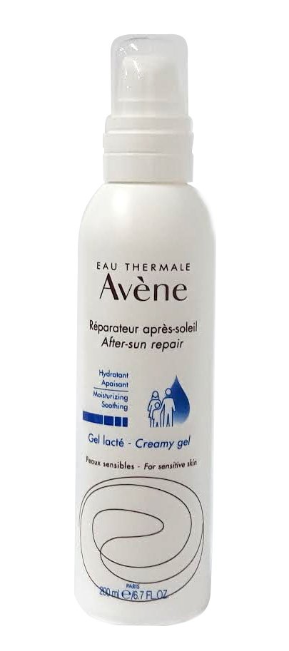 AVENE - Reparateur Gel Lacte Apres Soleil Επανορθωτικό Καταπραϋντικό Ενυδατικό Κρεμώδες Gel για Μετά τον Ήλιο 200ml