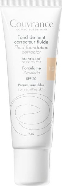 AVENE - Couvrance Fond de Teint Correcteur Fluide SPF20 Porcelaine 1.0 Υγρό Διορθωτικό Make Up 30ml