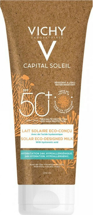 VICHY - Capital Soleil Eco Milk SPF50+ Αντηλιακό Γαλάκτωμα για Πρόσωπο - Σώμα 200ml