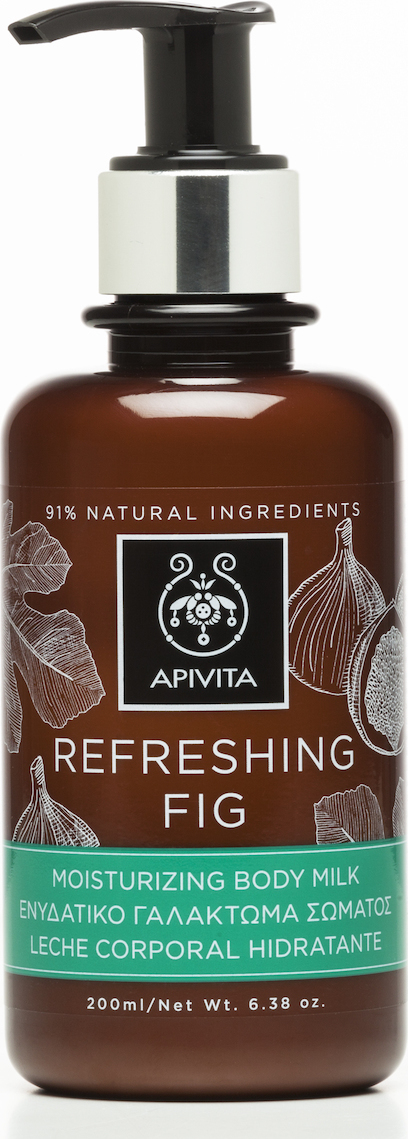 APIVITA - Refreshing Fig Moisturizing Body Milk, Ενυδατικό Γαλάκτωμα Σώματος 200ml