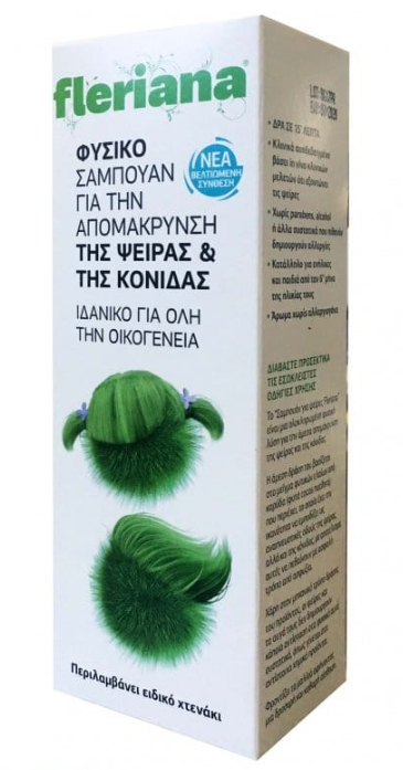 POWER HEALTH - Fleriana Lice Shampoo Φυσικό Σαμπουάν για την Απομάκρυνση της Ψείρας & της Κόνιδας Ιδανικό για Όλη την Οικογένεια 100ml