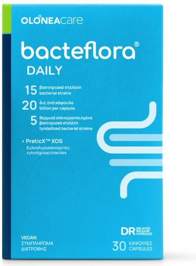 BACTEFLORA - Daily Συμπλήρωμα Προβιοτικών & Πρεβιοτικών 30 Κάψουλες