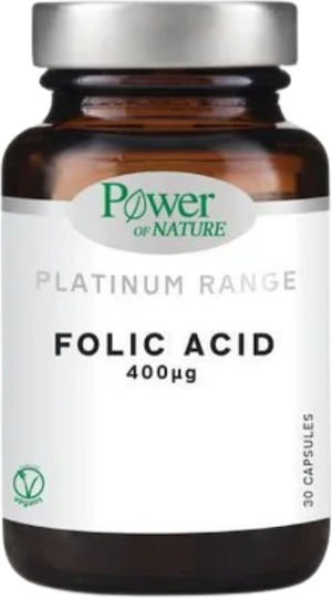 POWER HEALTH - Platinum Range Folic Acid 400mg - Συμπλήρωμα Διατροφής με Φολικό Οξύ 30caps