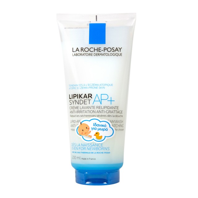 LA ROCHE POSAY - Lipikar Syndet AP+ Κρέμα Καθαρισμού Σώματος Για Δέρμα Με Τάση Ατοπίας 200ml