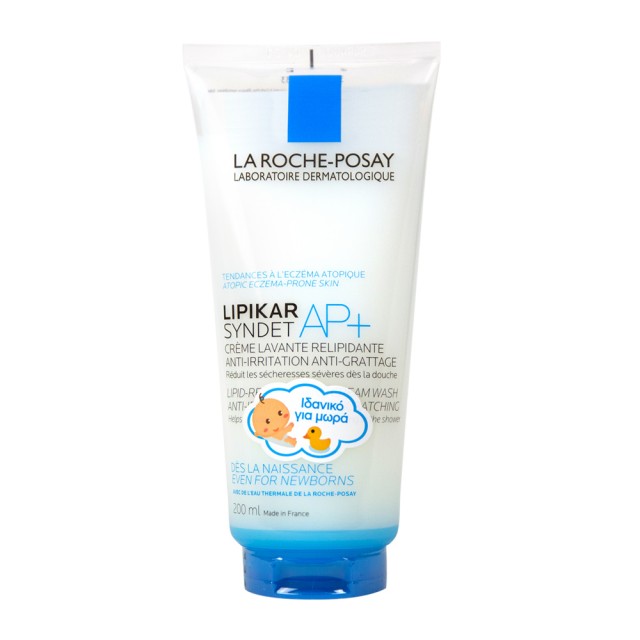LA ROCHE POSAY - Lipikar Syndet AP+ Κρέμα Καθαρισμού Σώματος Για Δέρμα Με Τάση Ατοπίας 200ml