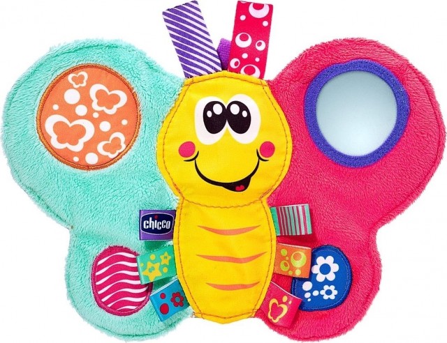 CHICCO - Toy Daisy Colorful Butterfly - Παιχνίδι μαλακή χρωματιστή πεταλουδίτσα