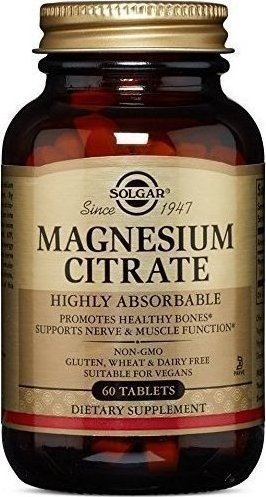 SOLGAR - Magnesium  Citrate 200mg Συμπλήρωμα Διατροφής Μαγνησίου 60 Ταμπλέτες