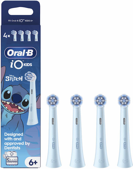ORAL-B - iO Kids 6+ Stitch Ανταλλακτικές Κεφαλές Ηλεκτρικής Οδοντόβουρτσας 4τμχ