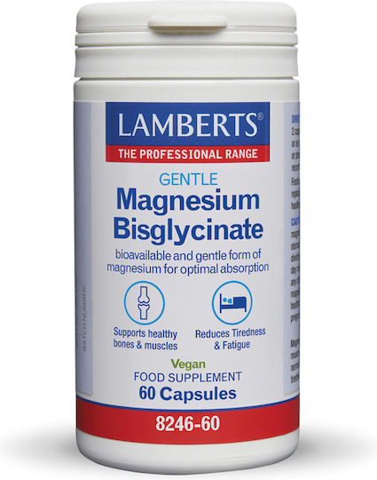 LAMBERTS - Gentle Magnesium Bisglycinate Δισγλυκινικό μαγνήσιο 60caps