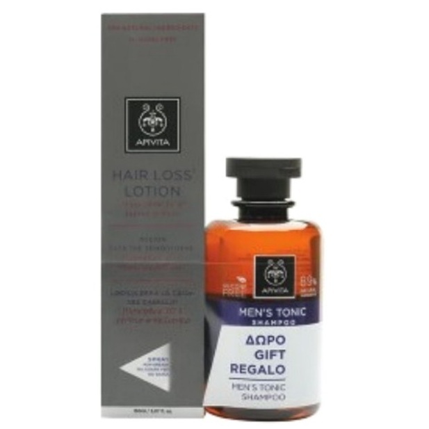 APIVITA - Promo Hair Loss Lotion Κατά της Τριχόπτωσης 150ml - ΔΩΡΟ Mens Tonic Shampoo Τονωτικό Σαμπουάν για Άνδρες 250ml