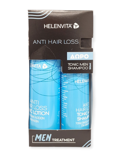 HELENVITA - Promo Anti Hair Loss Tonic Lotion Τονωτική Λοσιόν κατά της Τριχόπτωσης 100ml & Δώρο Anti Hair Loss Tonic Shampoo Men 100ml