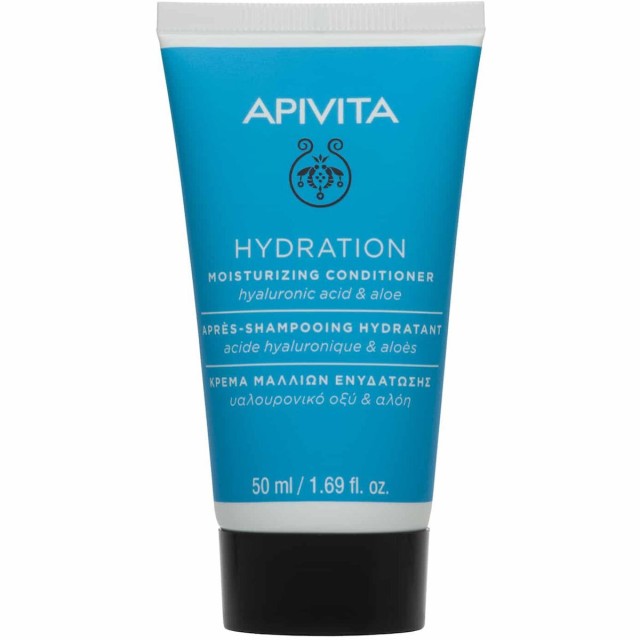 APIVITA -  Hydration Conditioner Μαλακτική Κρέμα Ενυδάτωσης Μαλλιών με Υαλουρονικό Οξύ & Αλόη 50ml