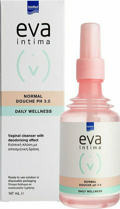 INTERMED - EVA Intima Normal Douche pH 3.0 Κολπική Πλύση Με Αποσμητική Δράση 147ml