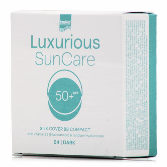 INTERMED - Luxurious SunCare Silk Cover BB Compact SPF50+ 04 Dark - Αντηλιακή Πούδρα Προσώπου Dark Απόχρωση 12gr