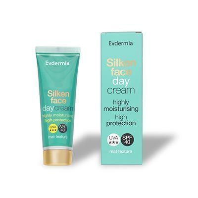 EVDERMIA - Silken Face Day Cream SPF40 Ενυδατική Αντηλιακή Κρέμα Προσώπου, 50ml