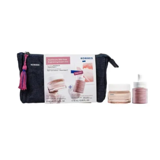 KORRES - Promo Apothecary Wild Rose Brightening Expert Duo Άγριο Τριαντάφυλλο Κρέμα-Gel Ημέρας 40ml & Δώρο Spotless Serum 15ml