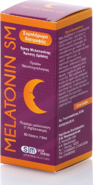 S.M. PHARMACEUTICALS - Melatonin SM Oral Spray 60doses 12ml