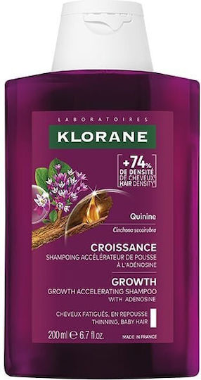 KLORANE - Quinine Croissance Growth Accelerating Shampoo Σαμπουάν Επιτάχυνσης της Ανάπτυξης Μαλλιών 200ml