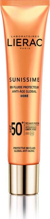 LIERAC - Sunissime BB Fluid Anti Age Global Golden Αντηλιακή Κρέμα Προσώπου SPF50+ με Χρώμα 40ml
