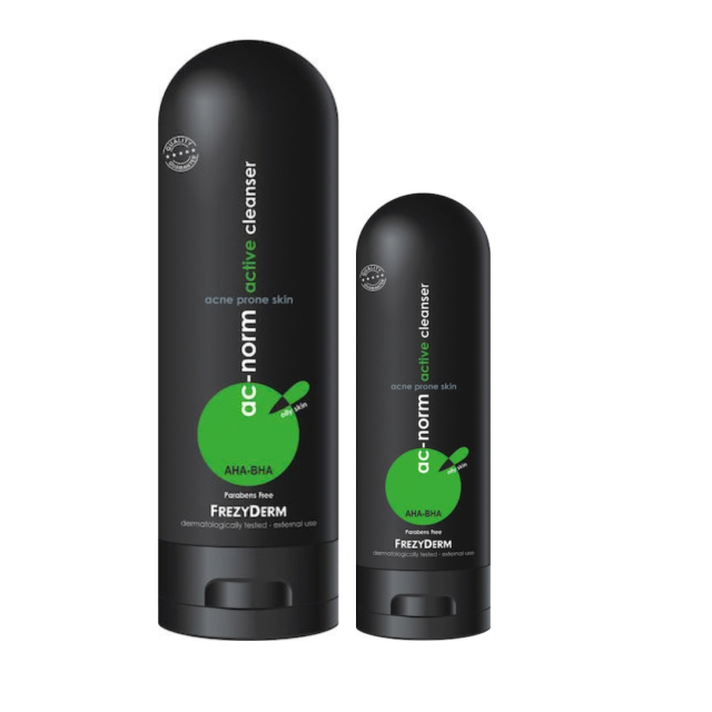 FREZYDERM - AC Norm Active Cleanser Υγρό Καθαρισμού Προσώπου για Ακμή 200ml & Δώρο AC Norm Active Cleanser 80ml