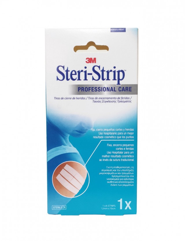 3M - Steri Strip Ταινίες Σύγκλεισης Τραύματος 12cm x 10cm 1τμχ