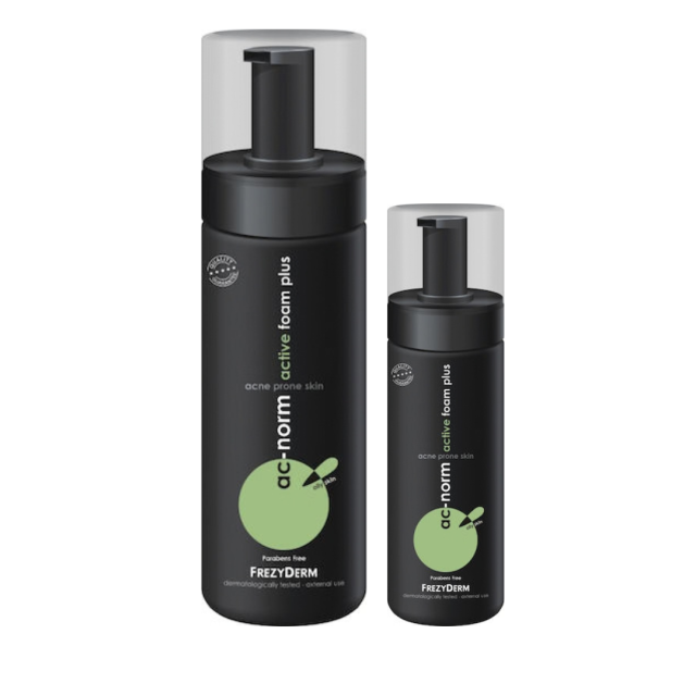 FREZYDERM - AC Norm Active Foam Plus Αφρός Καθαρισμού Προσώπου για Ακμή 150ml & Δώρο AC Norm Active Foam Plus 80ml