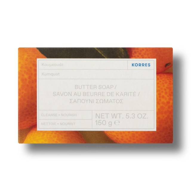 KORRES - Kumquat Butter Soap Σαπούνι Βουτύρου Σώματος Κομκουάτ 150gr