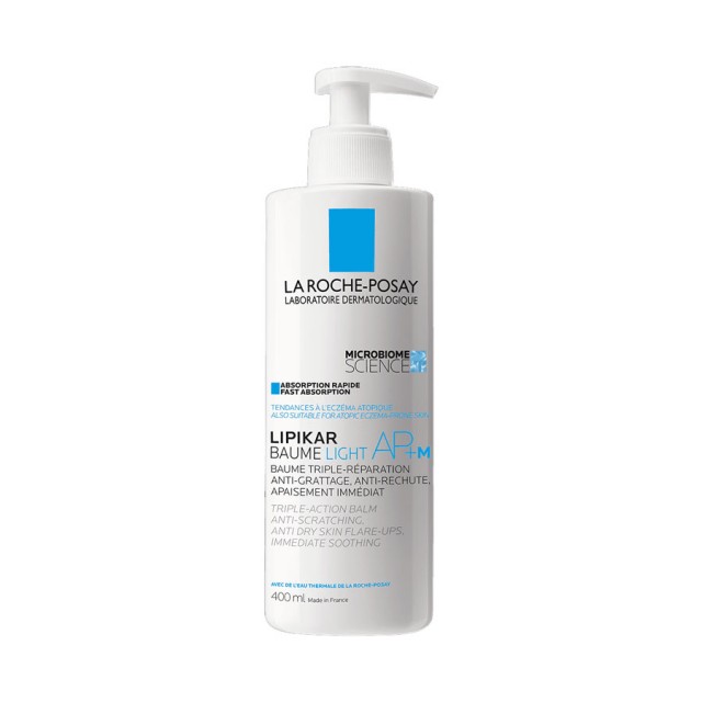 LA ROCHE POSAY - Lipikar Baume Light AP+M Απαλό Βάλσαμο για το Ξηρό Δέρμα με Τάση Ατοπίας 400ml