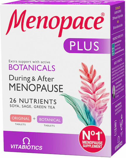 VITABIOTICS - Menopace Plus Όλοκληρωμένο Συμπλήρωμα για την Εμμηνόπαυση 2x28Tabs