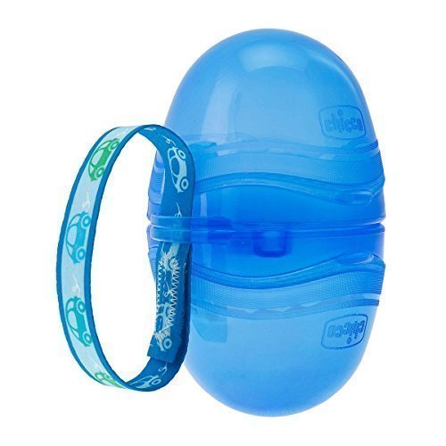CHICCO - Double Soother Holder Διπλή Θήκη Για Πιπίλα Μπλε 1 τμχ