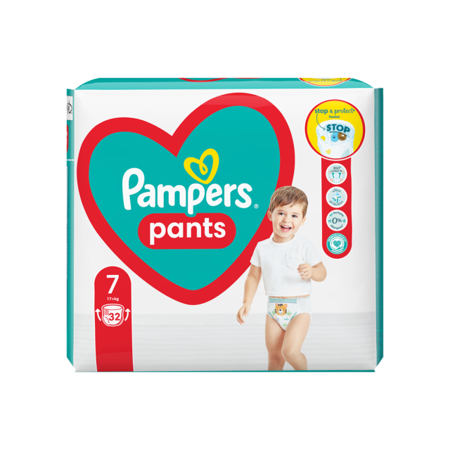 PAMPERS - Pants No7 (17kg+) Πάνες- Βρακάκι 32τμχ