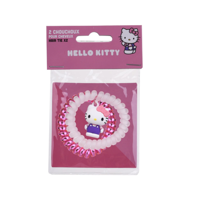 TAKE CARE - Hello Kitty Spiral Λαστιχάκι Μαλλιών Ροζ 2τμχ