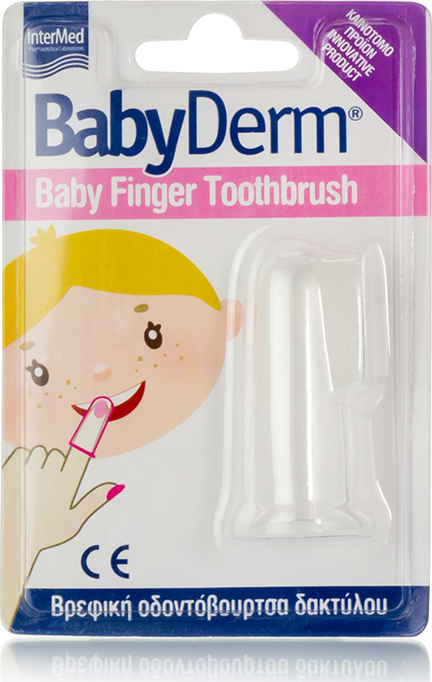 INTERMED - Babyderm Baby Finger Βρεφική Οδοντόβουρτσα Δακτύλου 1τμχ
