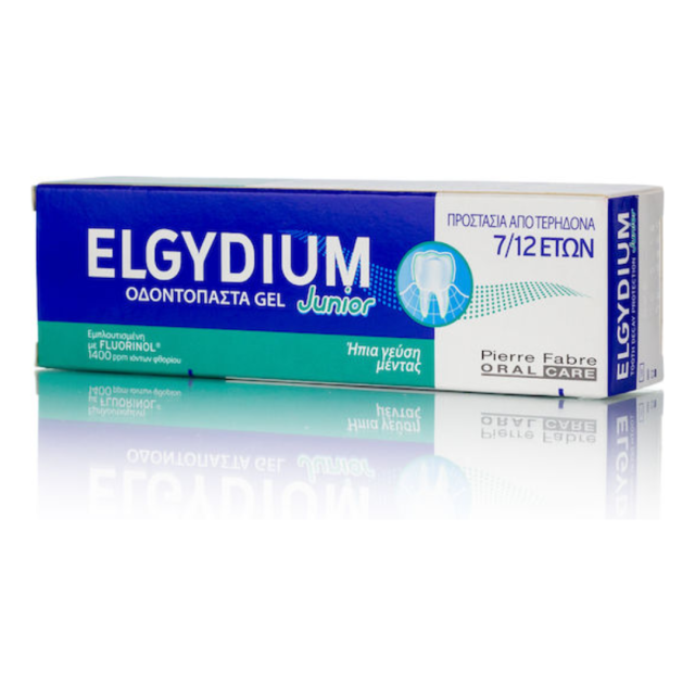 ELGYDIUM - Junior Mint 1400PPM Παιδική Οδοντόκρεμα 7-12 ετών Με Γεύση Ήπιας Μέντας 50ml