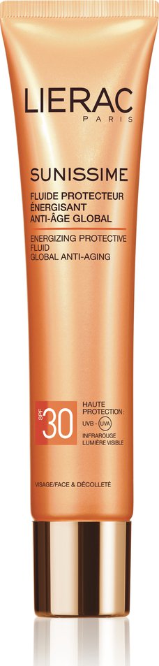 LIERAC - Sunissime Fluide Protect Énergisant Anti-âge Global SPF30 Τονωτική και Προστατευτική Λεπτόρευστη Κρέμα Αντιγηραντική Φροντίδα 40ml