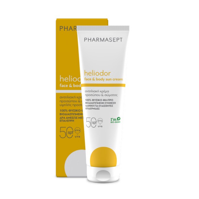 PHARMASEPT - Heliodor Face & Body Sun Cream SPF50 Αντηλιακά Προσώπου & Σώματος 150ml
