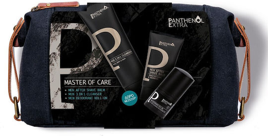 PANTHENOL EXTRA - Promo Master of Care Men - After Shave Balm 75ml & 3 in 1 Cleanser 200ml + Αποσμητικό Roll On 50ml