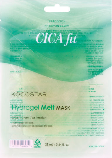 KOCOSTAR - Cica Fit Hydrogel Melt Mask-Μάσκα Προσώπου Μάσκα για την Περιποίηση της Ευαίσθητης Επιδερμίδας 1τμχ