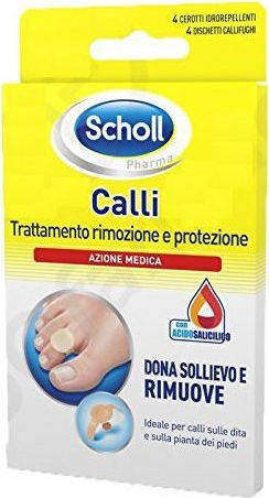 SCHOLL - Calli Επιθέματα Αφαίρεσης Κάλων με Σαλικυλικό Οξύ 4τμχ