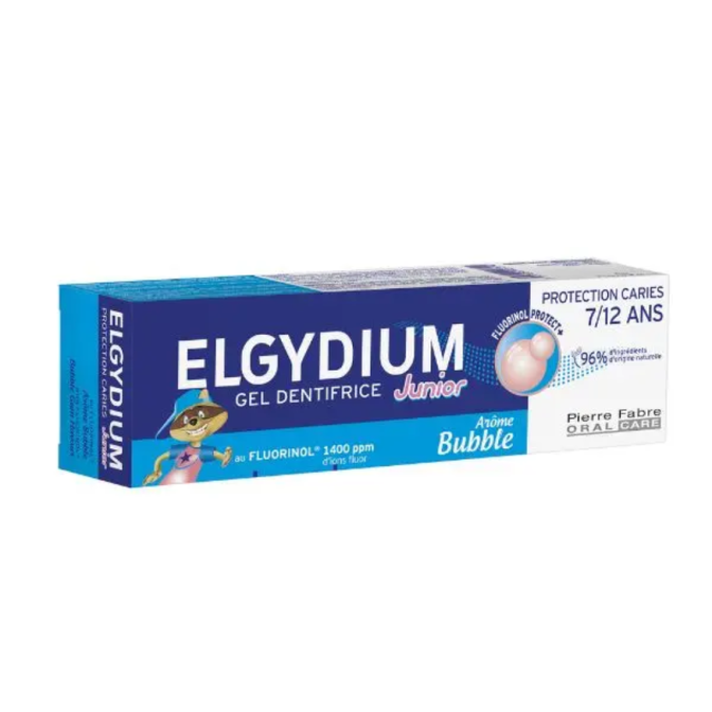 ELGYDIUM - Junior Bubble Gum 1400PPM Παιδική Οδοντόκρεμα 7-12 ετών Με Γεύση Τσιχλόφουσκας 50ml