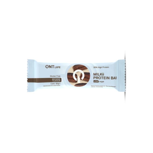 QNT - Milkii Protein Bar με 28% Πρωτεΐνη & Γεύση Brownie 60gr
