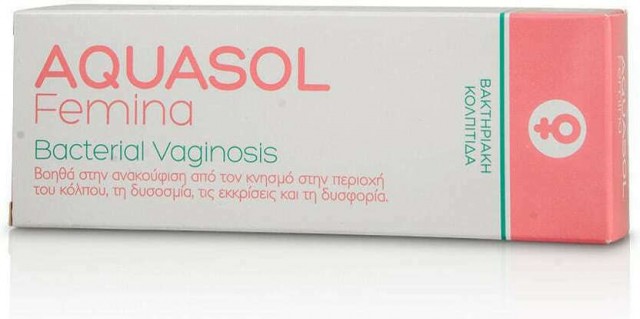 AQUASOL - Femina Bacterial Vaginosis Gel Γέλη για την Αντιμετώπιση της Βακτηριακής Κολπίτιδας 30ml