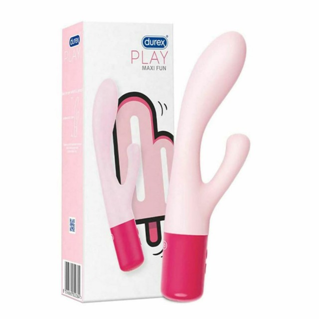 DUREX -  Play Maxi Fun Δονητής Σιλικόνης με 2 Κεφαλές και 8 Διαφορετικές Δονήσεις, 1τμχ