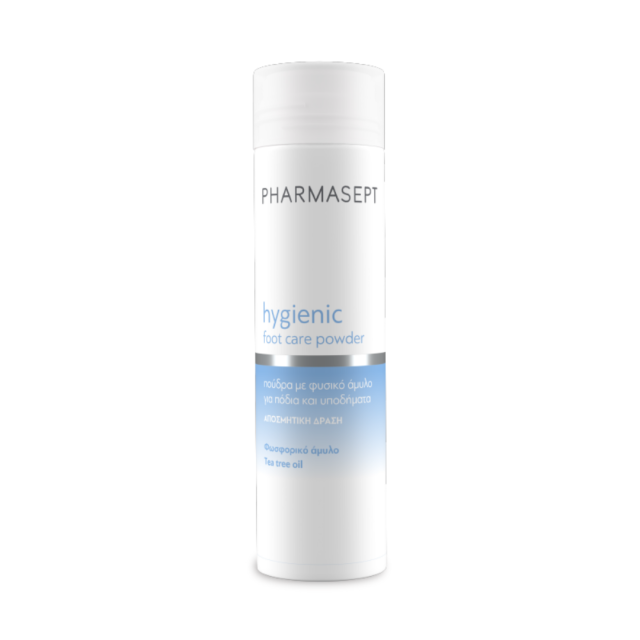 PHARMASEPT - Hygienic Foot Care Powder Πούδρα με Φυσικό Άμυλο για Πόδια & Υποδήματα με Αντιμυκητιακή Δράση 70gr