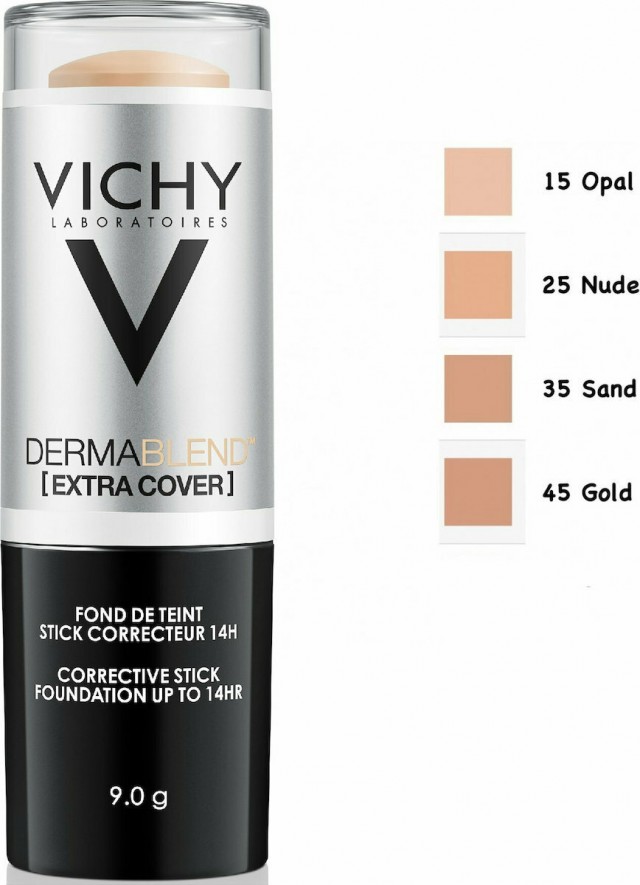 VICHY - Dermablend Extra Cover No.45 Gold SPF30 Διορθωτικό Foundation Σε Μορφή Stick 9gr