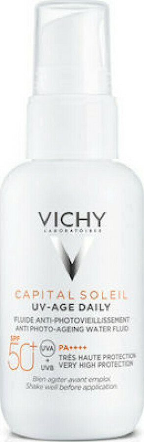 VICHY - Capital Soleil SPF50+ Λεπτόρευστο Αντηλιακό Προσώπου Κατά της Φωτογήρανσης 40ml